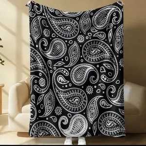 Paisley Patterned Blanket, Suitable For Use All Year Round, Suitable For Beds, Sofas, Cars, Room Decorations, And Gifts, Perfect As a Gift, a Single-Sided Printed Blanket