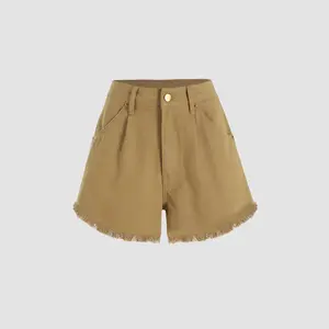 Cider [2 colors, size 2-10] Solid Denim Tassel Shorts SwimWeek