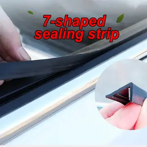 Car Window Seal Strip, Rubber Side Window Gap Filler, Soundproof Waterproof Windproof, 7-Shape Seal Strip, Car Accessories