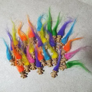 Random Color Troll Doll, Vintage Trolls Lucky Action Figures, Soft Vinyl Figure, Chromatic Adorable Cute Little Guys Collection, School Project, Party Favors, Figures Combo
