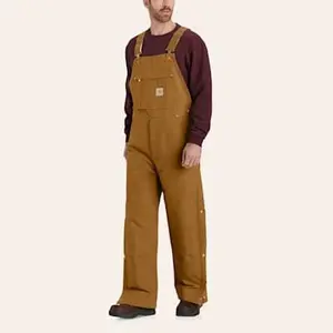Carhartt Men's Brown Insulated Overalls