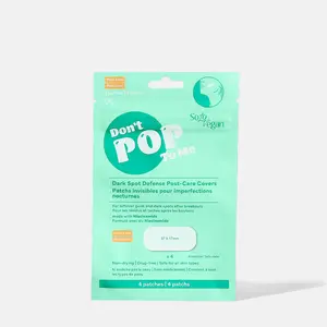SoloVegan Don’t Pop to Me 4 Count Wide Coverage Acne Patch Postcare Patches 4 with Niacinamide & Salicylic Acid for Skin Repair