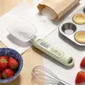 Portable Compact Digital Kitchen Measuring Spoon Scale, Durable High-Precision Utensil with 0.1g Accurate Reading, LCD Display, 7 Unit Conversion (g, oz), Detachable Scoops for Baking, Cooking, Meal Prep for Fitness Enthusiasts