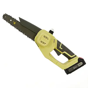 Mini Chainsaw, 8 Inch Electric Cordless Chainsaw, Electric Chain Saw with 2 Pack Rechargeable Batteries 2 Chain, Auto Oiler & Tool-Free Tensioner, Hand Brushless Chain Saw Tool for Pole Pruner, Wood