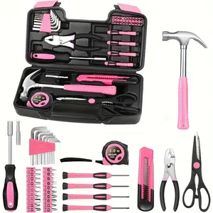 39/24pcs Set for Ladies Only, Gadget Set, Tool Kit Set. An advanced toolset designed for women that includes gadgets such as hammers, gauges, screwdrivers and more. More suitable for women to use, maintenance is no longer exclusive to men
