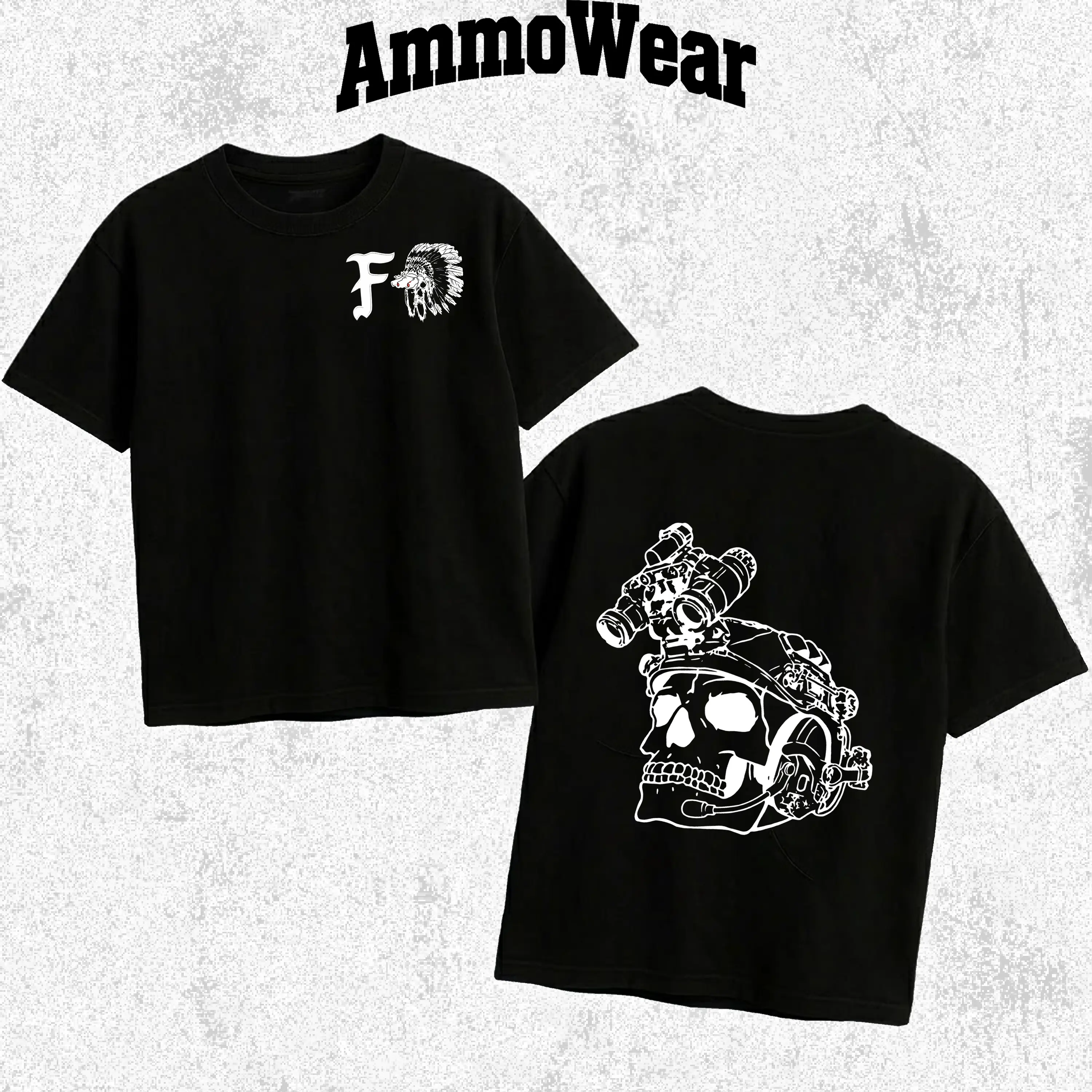 Forward Observations Group Graphic Tee, FOG NVG Tactical Skull T-Shirt, Military Veteran Night Vision Apparel, PMC Combat Lifestyle Top, Unisex Casual Black Short Sleeve Shirt, Edgy Tactical Streetwear Gear