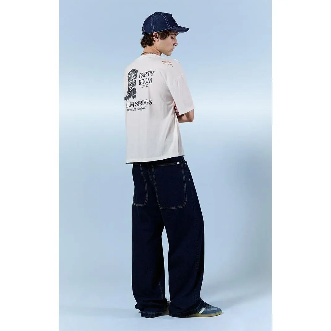 Pacsun Men's Blake Extreme Baggy Jeans Dark Indigo