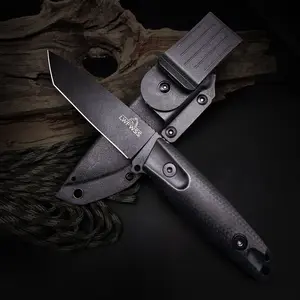 Outdoor knives with sheaths and non slip handles, suitable for camping, fishing and other purposes, exquisite gifts for men and women edc sharp