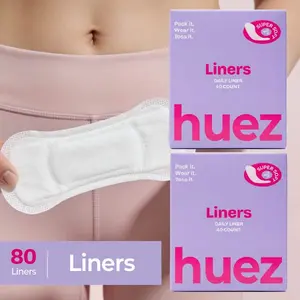huez Daily Freshness Panty Liners - 80 Count (2 Packs / 40 Count per Pack)