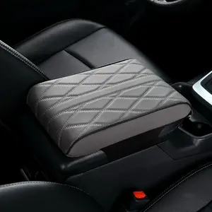 Non-Slip PU Leather Car Armrest Cushion - Universal Fit for Four Seasons - Prevents Rubbing and Provides Comfort