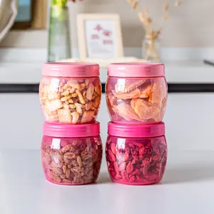 ANJUKE Food Storage Containers Set with Lids, Stackable Snack Containers with Leakproof Screw-On Top, BPA Free Round Salad Dressing Container - Dishwasher, Microwave & Freezer Safe oatmeal cup