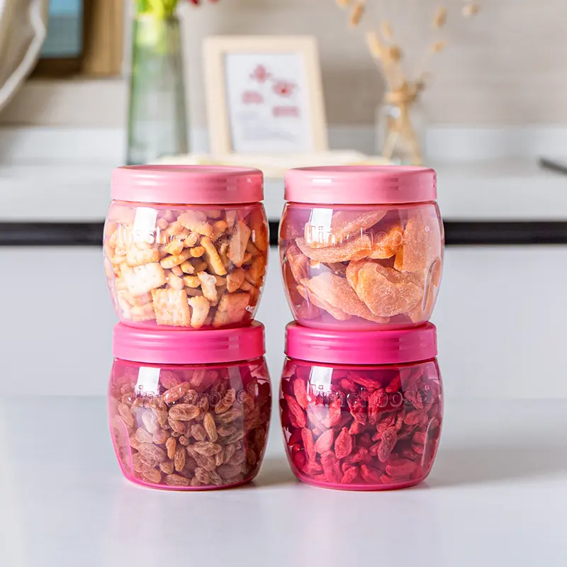 【ANJUKE】Food Storage Containers Set with Lids, Stackable Snack Containers with Leakproof Screw-On Top, BPA Free Round Salad Dressing Container - Dishwasher, Microwave & Freezer Safe oatmeal cup