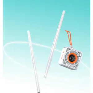 Drum Set Portable - Quiet Electric Drum Practice Set Air Drumsticks With 3.5mm Input, Pocketdrum Drumming App Lessons , Lanyard - with Step-by-Step Video Tutorials