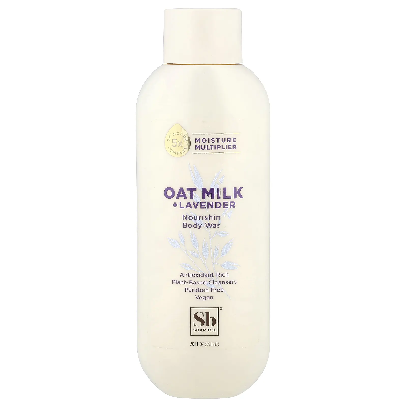 Soapbox Nourishing Body Wash, Oat Milk + Lavender, 20 fl oz (591 ml)