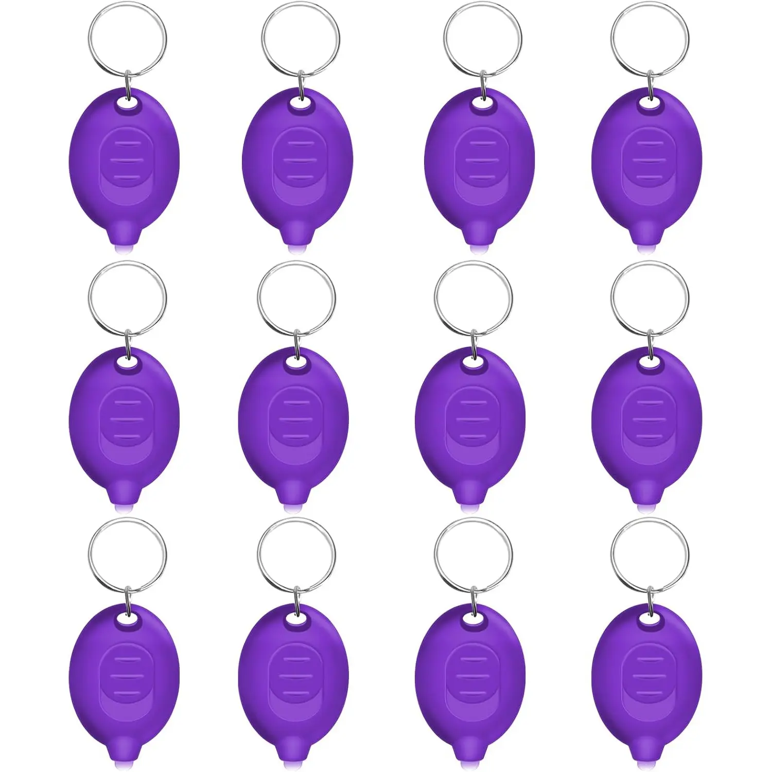 Mini UV Keychain Flashlight, Portable Black Light (12PCS)| 12 Lumen Ultra Bright Tiny Flashlight, Small Keychain Flashlight for Stain Detection & Scorpion Finder, Battery Included