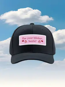 use your blinker, bestie! 2026 new model Classic Baseball Cap-Adjustable Suitable for Both Men and Women Available in Multiple Colors Comfortable Breathable Hat Suitable for Men and Women