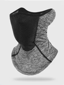 Unisex Outdoor Sports Running Neck Gaiter, Summer Breathable Sun Protection Ice Silk Ear Hanging Neck Scarf, Cycling Face Mask