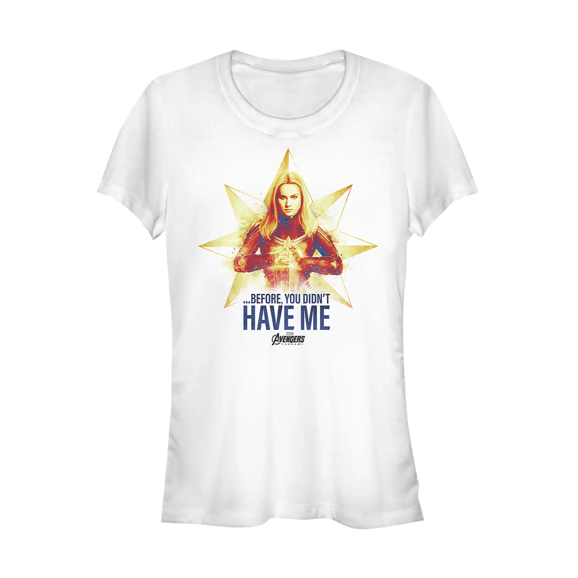 Juniors Womens Marvel Avengers: Endgame Before Captain Marvel T-Shirt