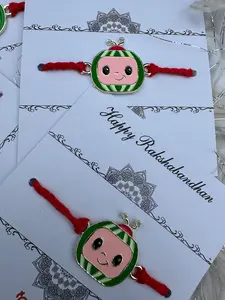 Coco Melon Rakhi | Raksha Bandhan | Handmade | Customized | Personalized | Crystals  | Indian Bracelet | Rakhi for brother | Beaded Rakhri