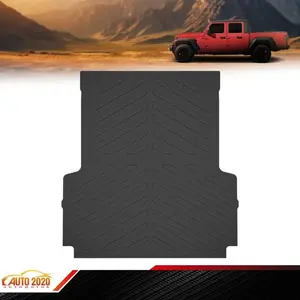 TPE Truck Bed Mat Fit For 2020-2024 Jeep Gladiator JT 5FT Bed TPE Truck Bed Liner Upgraded Version