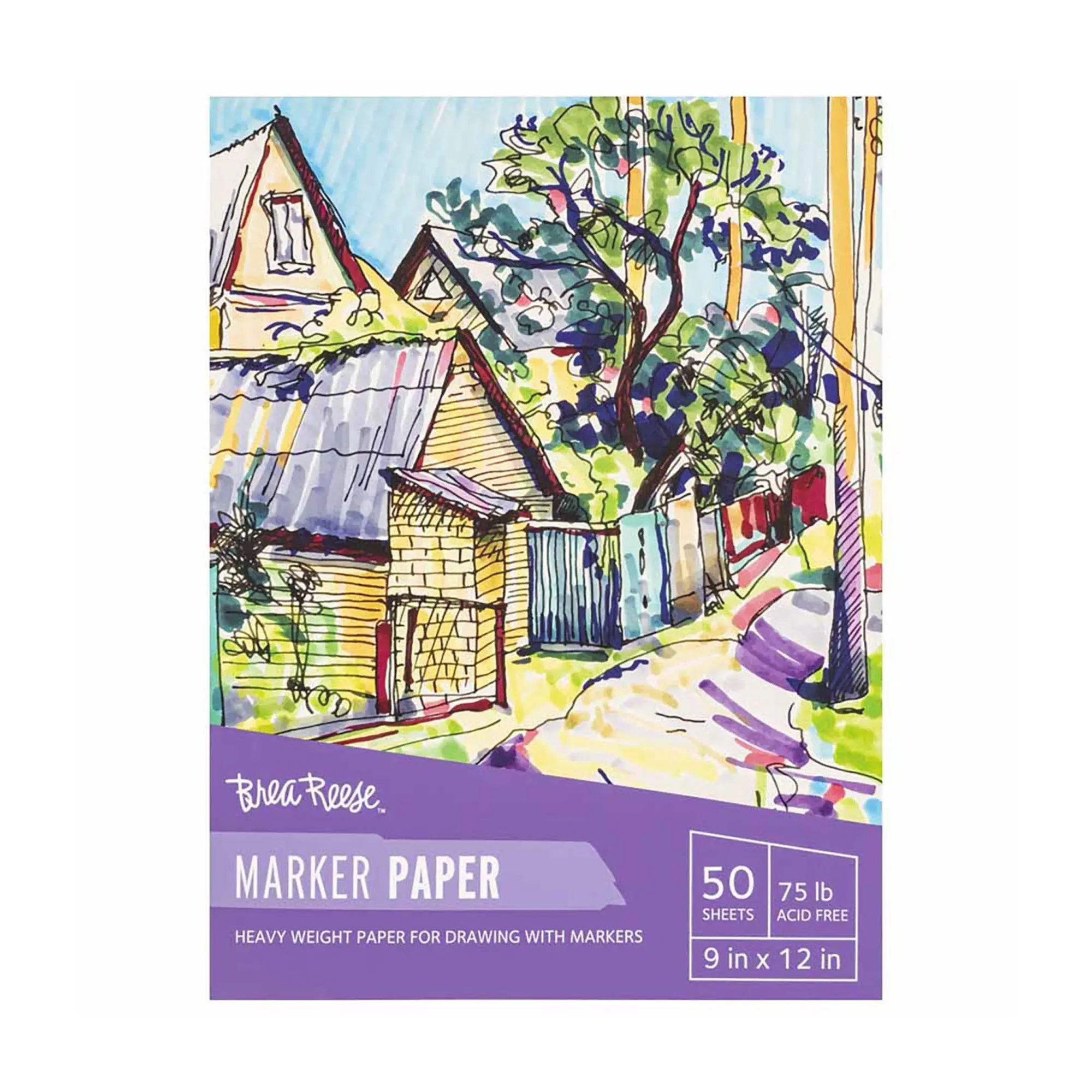 Brea Reese Marker Paper Pad - 9x12"