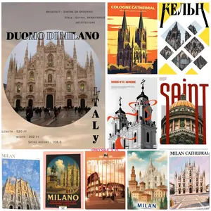 M-Milan Cathedral Poster Bedroom Home Decor Art Poster Perfect Gift for Family and Friends