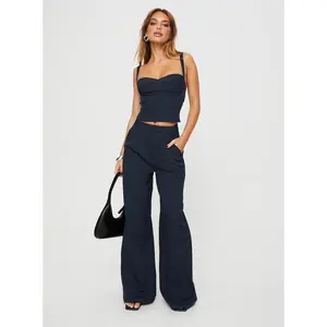 Briana Set Navy Pinstripe