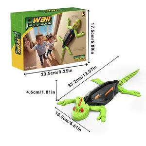 Electric Remote Control Lizard Toy, LED Glowing Eyes 360 Rotation Rechargeable Kids Holiday Gift