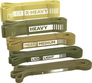 Long Resistance Bands for Working Out Men and Women - Set of 5 Pull-Up Bands, Rubber Handles and Door Anchor - Workout Bands Resistance for Men - Exercise Bands Resistance Bands Set