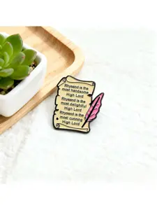 Rhysand Scroll Enamel Pin - ACOTAR Bookish Fandom Elegant Brooch Pins