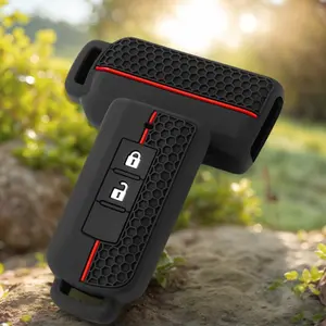 Silicone Car Key Case 2/3 Butoons Holder Remote for Mitsubishi Outlander Lancer 10 Pajero Sport ASX RVR L200 Eclipse Cross, Car Key Protector