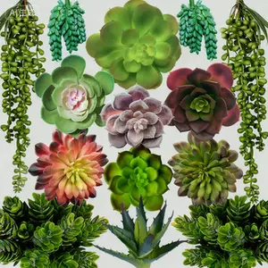 14 Pack Large Realistic Faux Succulent Plants Unpotted for Home DIY Decor Indoor Outdoors Artificial Succulents Bulk Small Desert Plastic Cacti Succulents