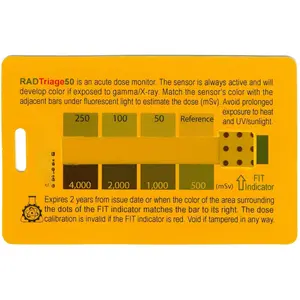 Rad Triage 50 Personal  Detector for Wallet or Pocket, Nuclear  Detector, Electromagnetic Field Detector, Anti  Dosimeter