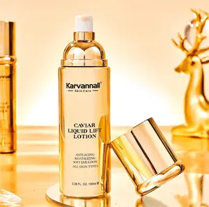 Karvannall Professional's Caviar Liquid Lift Lotion | Anti-aging Firming Soft Emulsion for All Skin Types | 3.38 fl.oz or 100 ml