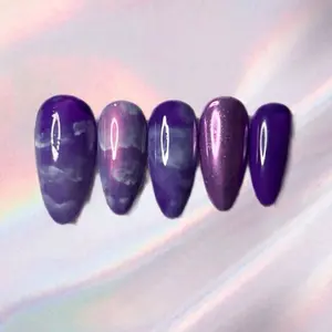 Lavender Haze Press On Nails | Purple Aura Nails | Dreamy Cloud Nails | Almond Shaped Nails | Handmade Press Ons | Soft Girl Aesthetic