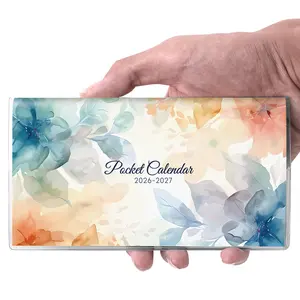 SKYDUE 2026-2027 Pocket Calendar, 24-Month Planner for Purse, 6.5" x 3.5"
