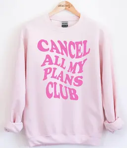 Cancel Plans Club Color On Color Graphic Top