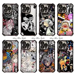Hot Comic Anime Collage Soul Eater Phone Cases For iPhone 17 Promax Air 16 15 14 Pro Max Plus 13 12 11 Transparent Electroplate TPU Shockproof Protective Cover Gifts For Birthday Valentine Christmas Thanksgiving Halloween