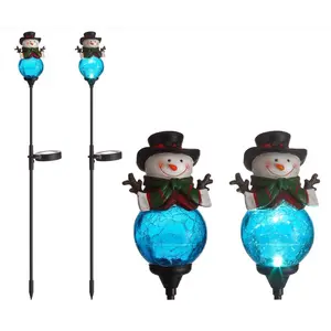 Celebrations 9096400 LED Clear Snowman 30 in. Pathway Decor - Pack of 12
