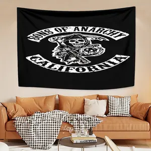 Sons of Anarchy Element Tapestry, exquisite patterns, soft fabrics, perfect for the decoration of sofas or beds, cozy home decoration, bohemian home decoration, Wall Tapestry