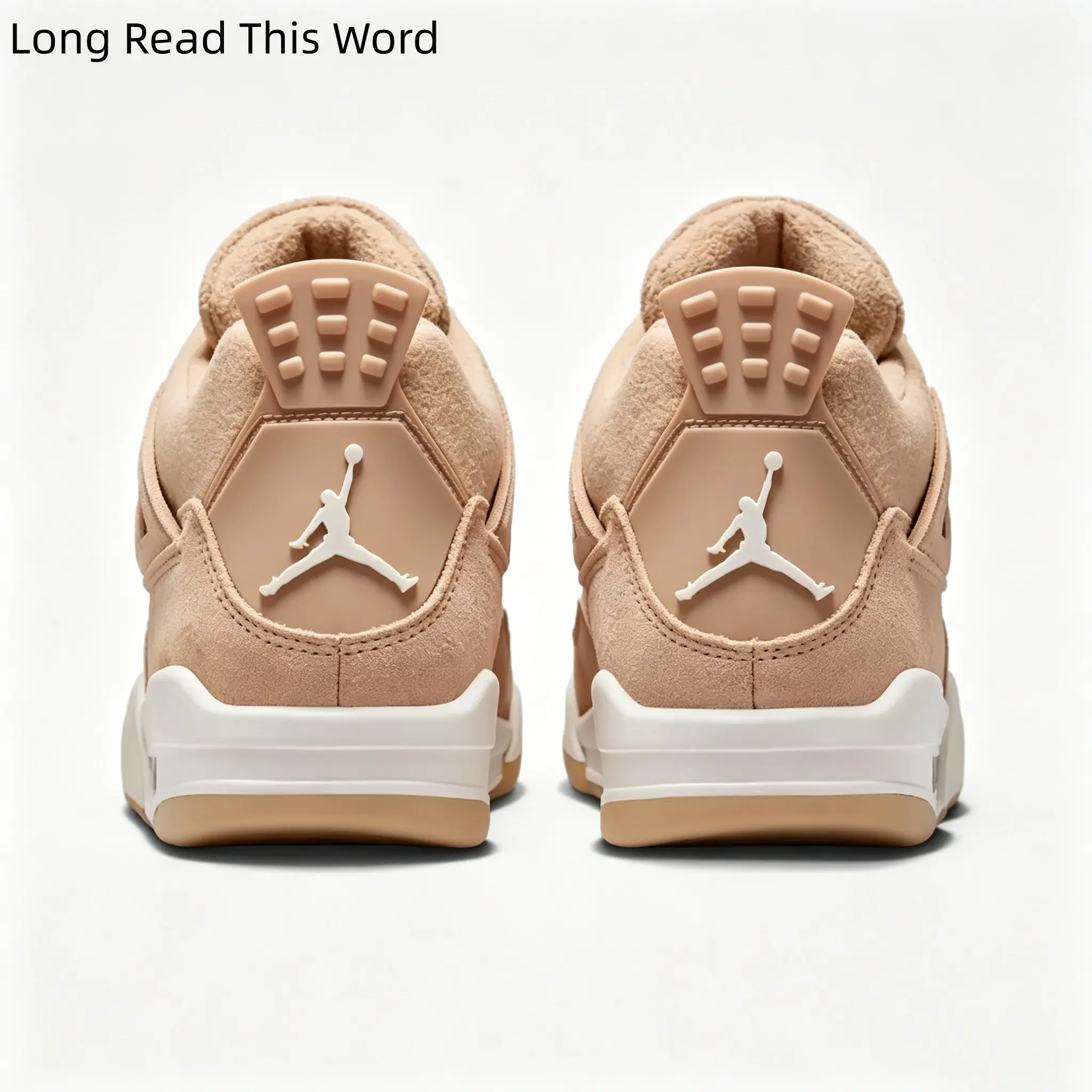 Cushioned High Top Trainers Nude Tan Suede Two-Tone Gum Outsole Non Slip Casual Sneakers For Outdoor Daily Outfit Women Footwear