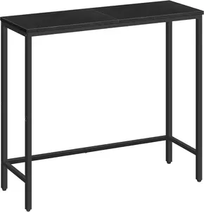 Narrow Console Table, 29.5" Small Entryway Table, Thin Sofa Table, Side Table, Display Table, for Hallway, Bedroom, Living Room, Foyer, Black BK75XG01