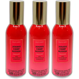 3-Pack Japanese Cherry Blossom Room Spray – 1.5 Oz Each, Long-Lasting Fragrance for Home & Office