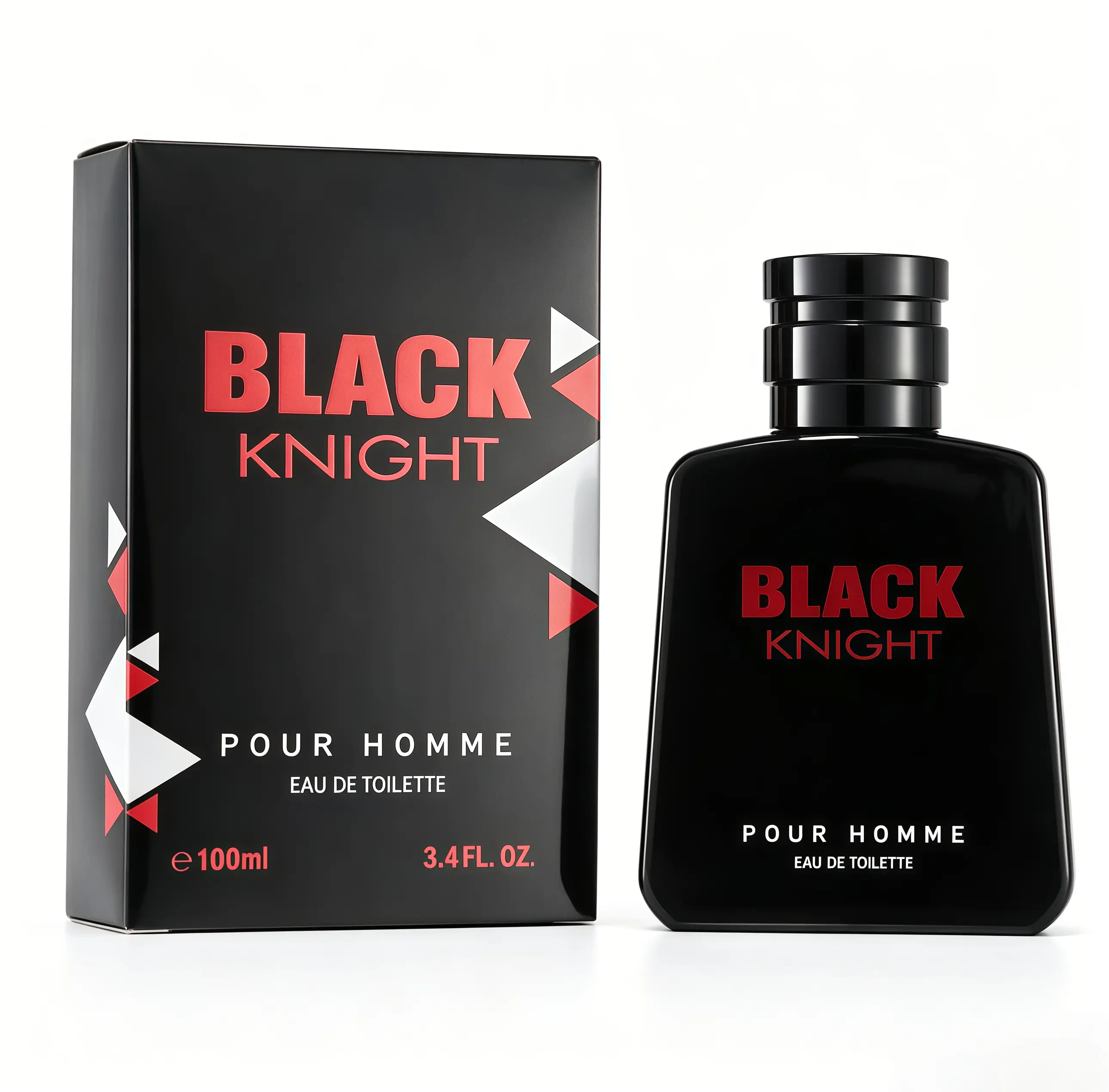 Black Knight Men's Eau de Toilette | 100ml / 3.4 FL. OZ | Oriental woody fougère Bring out that 'cool on the outside, warm on the inside' guy charm, not too sweet, not cheesy | Long-lasting fragrance | Men's perfume | bold radiant fragrance