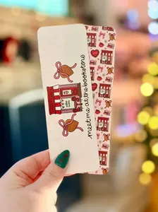 Meet Me at the Bookstore Dual-Sided Matte Cardstock Bookmark shop