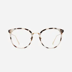 「TIJN-Original-Maaike」 Cat Eye Glasses for women Acetate Accentuated Frame Unisex Style for Daily Work School Eyeglasses