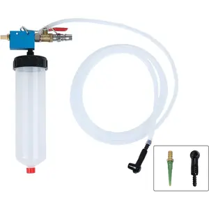 Auto Brake Fluid Extractor, Brake and Clutch Fluid Drained Bleeder Tool Equipment Kit Power Steering Oil Change Replacement Tool for Car Motorcycle Capacity 300ML+71 '' Hose