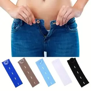 Waistband Extender, 3pcs black Durable Waistband Extenders for Pants, Elastic Waist Expand Buttons,Waistband Extension Buckle for Pregnant Women, Sewing Accessories for Jeans, Tailoring Supplies