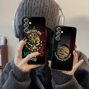 Mexico Flag Mobile Cell Phone Case for Samsung GalaxyS26 S25 S24 S23 S22 S21 A14 A15 A16 A35 Plus FE Ultra Colour Protective Cover