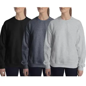 3-Pack Women's Fleece-Lined Pullover Crew Neck Sweater
